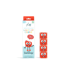 Glo Pals Lichtgevend Kubussen Sammy Red 4 stuks