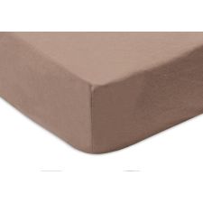 Jollein Hoeslaken Ledikant Jersey Milky Coffee