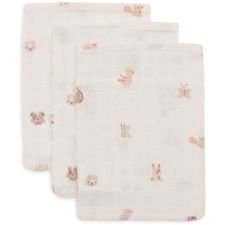 Jollein Washandje Hydrofiel Animal Friends 3 Stuks