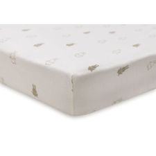 Jollein Hoeslaken Wieg Nijntje Happy Miffy Jersey Olive Green