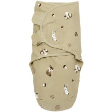 Meyco SwaddleMe Inbakerdoek Forest Animals Sand 4-6 mnd
