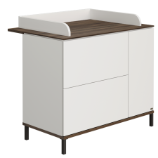 Paidi - Yuny Commode Lovely Aliv Off White - Dark Walnut