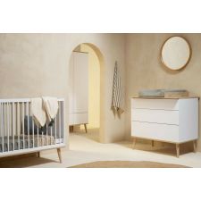 Quax 3 delige Babykamer Flow White & Oak