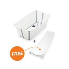 Stokke Flexi Bath white (wit) - opvouwbaar babybadje met gratis newborn support