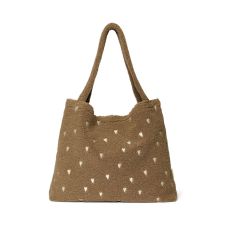 Studio Noos Mom Bag Teddy Hearts Brown