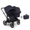 Bugaboo Duo Kinderwagen Donkey 6 Compleet Black - Deep Indigo