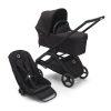 Bugaboo Dragonfly Kinderwagen met zwart frame en zwarte bekleding