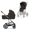Cybex Balios S Lux Kinderwagen Compleet Chocolate Brown - Taupe Frame met zitje en reiswieg