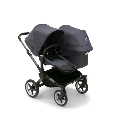 Bugaboo Donkey5 duo kinderwagen Graphite - Stormy Blue online kopen? | BabyPlanet