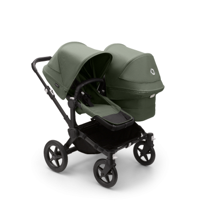 Bugaboo Donkey5 duo kinderwagen Black - Forest Green online kopen? | BabyPlanet