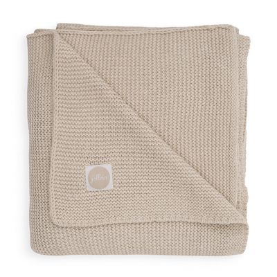 Jollein deken Basic knit gebreid nougat online kopen? | BabyPlanet