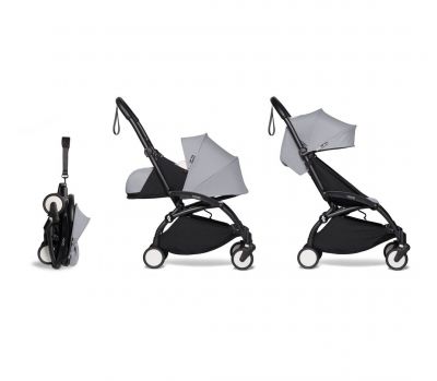 BABYZEN YOYO² Black 0+ Newborn en 6+ Colorpack Stone Compleet