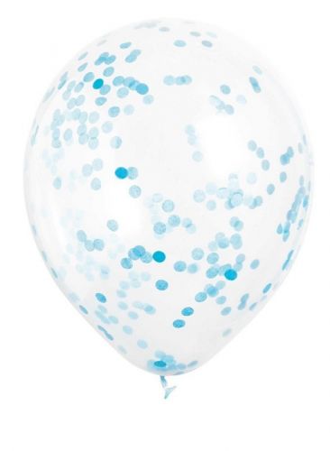 Ballonnen met blauwe confetti online kopen? | BabyPlanet