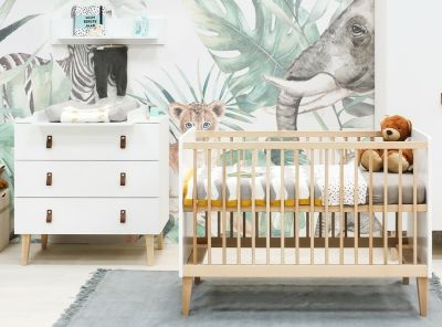 Bopita 2 delige babykamer Indy White-naturel online kopen? | BabyPlanet