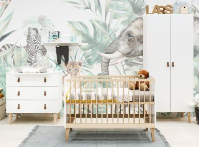 Bopita 3 delige Babykamer Indy White-Naturel