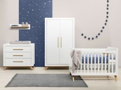 Bopita 3 delige babykamer Fenna White-naturel online kopen? | BabyPlanet