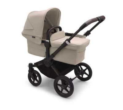 Bugaboo Donkey5 Mono kinderwagen compleet zwart frame -  desert taupe