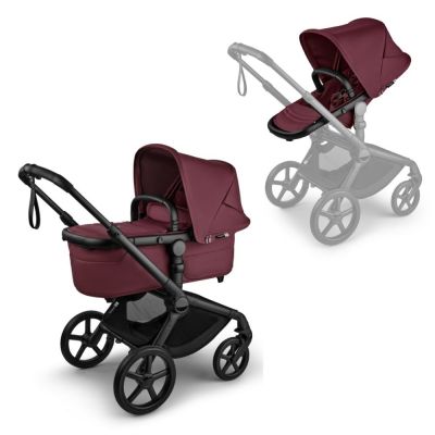 Bugaboo Fox 5 Renew Kinderwagen Compleet Black - Dark Cherry