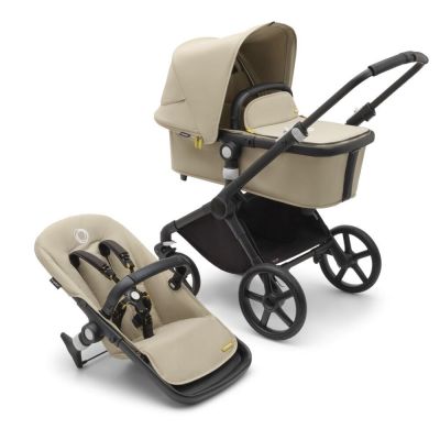 Bugaboo Fox Cub Kinderwagen Compleet Black - Desert Beige