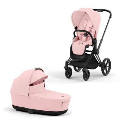 Cybex Priam Kinderwagen Compleet Peach Pink - Matt Black Frame