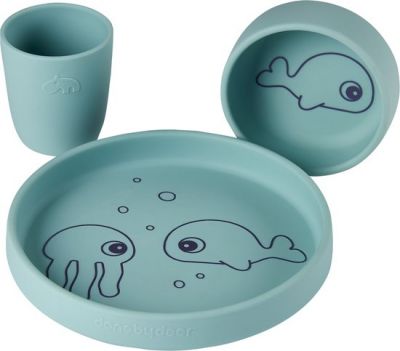 Done by Deer Dinerset Sea Friends Blue