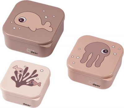 Done by Deer Snackbox Set Sea Friends Powder