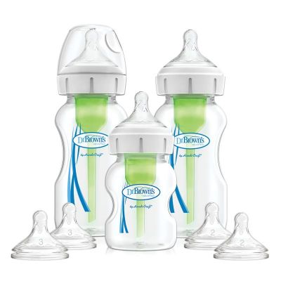 Startpakket Dr. Browns Flessen Options+ brede halsflessen online kopen? | BabyPlanet