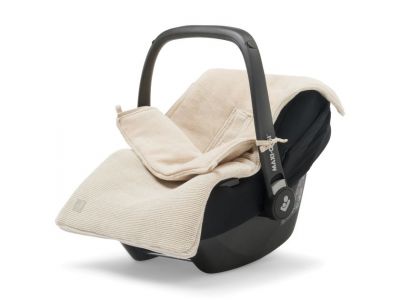 Jollein voetenzak autostoel Basic Knit Nougat online kopen? | BabyPlanet
