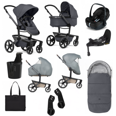 Joolz Day⁵ Kinderwagen All-in-One Bundel Stone Grey met Autostoel en Accessoires