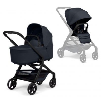 Joolz Hub² complete kinderwagen met zwart frame en donkerblauwe bekleding