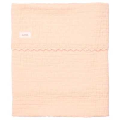 Koeka Ledikantdeken Lace Elba Peach