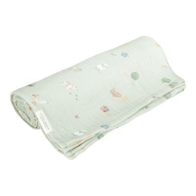 Little Dutch Swaddle doek hydrofiel 120 x 120 Little Farm