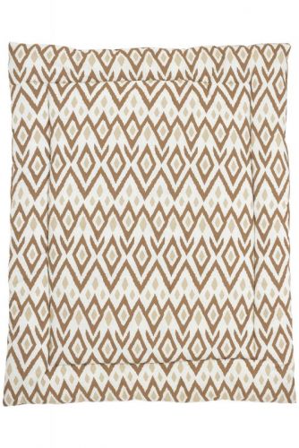 Meyco Boxkleed Ikat Sand Uni Toffee