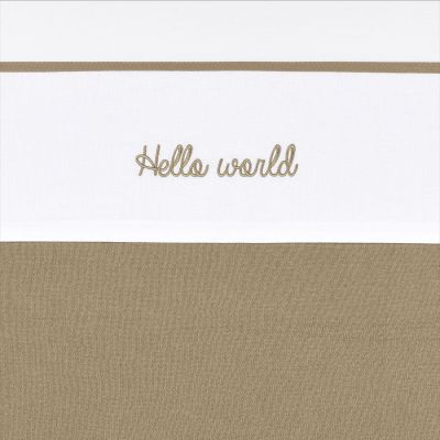 Meyco Ledikantlaken Hello World Taupe