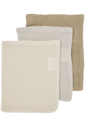 Meyco Washandjes Pre-washed Soft Sand/Greige/Taupe