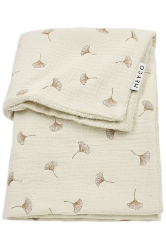 Meyco Wiegdeken Ginkgo Pre-washed Hydrofiel Soft Sand