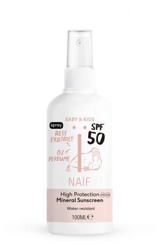 Naïf Zonnebrand Spray 0% parfum SPF50