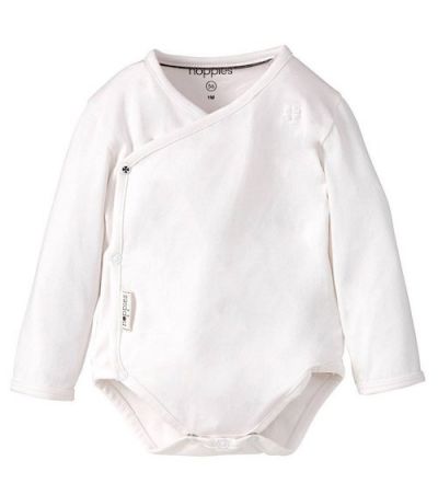 Noppies romper met lange mouwen Ziara wit | BabyPlanet