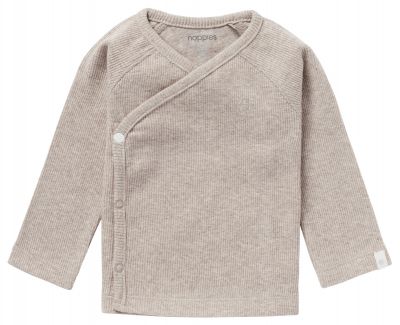 Noppies Tee overlap Nanyuki taupe melange online kopen? | BabyPlanet