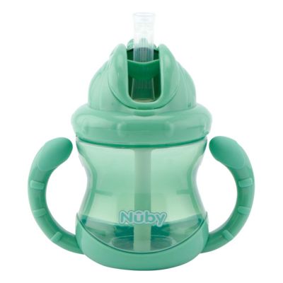 Nuby Flip-It Rietjesbeker Groen 240ml