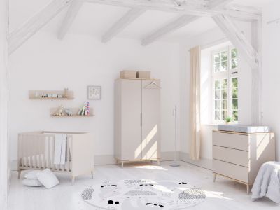 Paidi - Transland 3 delige Babykamer Hazel Beige - Eiken