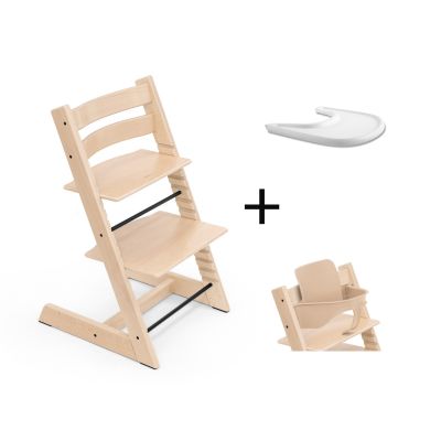 Stokke Tripp Trapp Stoel Bundel met BabySet² - Natural