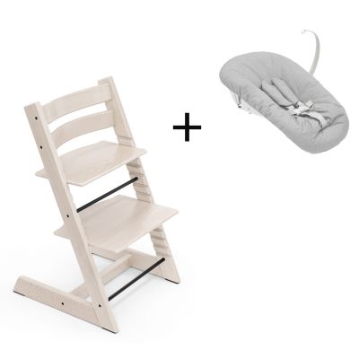 Stokke Tripp Trapp White Wash, inclusief los afgebeelde Newborn Set