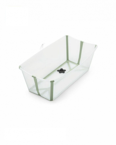 Stokke Flexi Bath Transparant Green (groen) - opvouwbaar baby badje