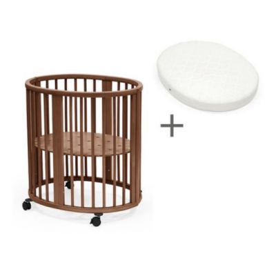 Stokke Sleepi mini Warm Brown met bijpassend matras