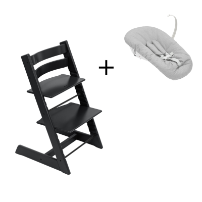 Stokke Tripp Trapp® Black + Newborn Set