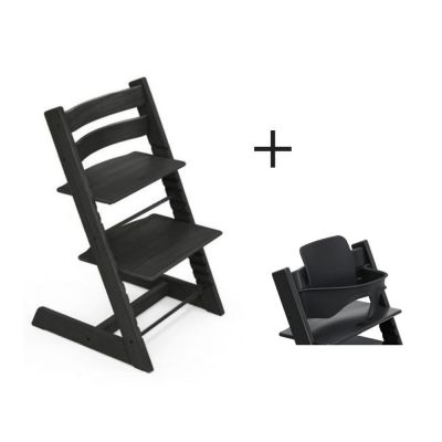 Stokke® Tripp Trapp® Oak Black Incl. BabySet² Black
