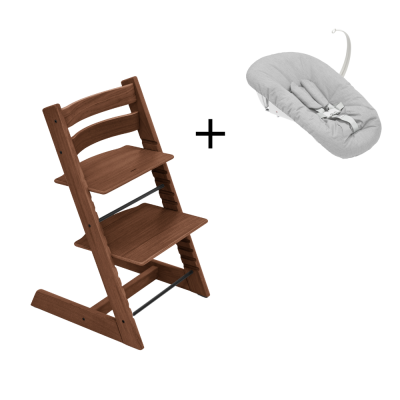 Stokke Tripp Trapp® Oak Warm Brown + Newborn Set