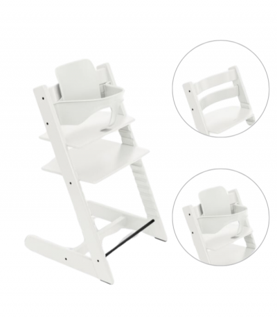 Stokke® Tripp Trapp® Stoel Bundel met BabySet² - White