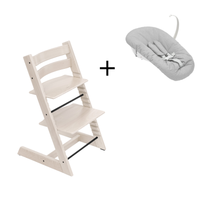 Stokke Tripp Trapp® Whitewash + Newborn Set